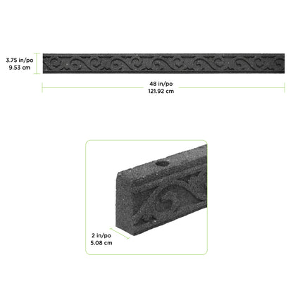 3.5" x 48" Scroll Garden Border (2pk)