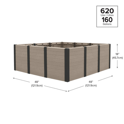 Flora 48"x48" Raised Garden Bed