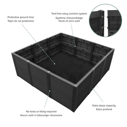 Flora 48"x48" Raised Garden Bed